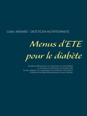 cover image of Menus d'été pour le diabète